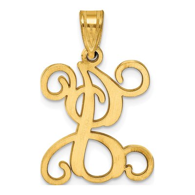 Gold-Plated Sterling Silver Letter J Pendant – view 3