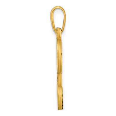 Gold-Plated Sterling Silver Letter L Pendant – view 2