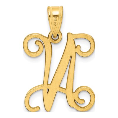 Gold-Plated Sterling Silver Letter N Pendant – view 3