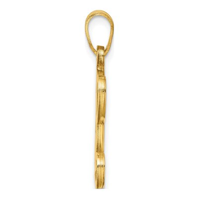 Gold-Plated Sterling Silver Letter O Pendant – view 2