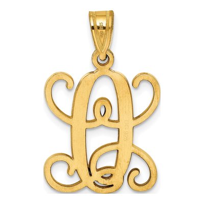 Gold-Plated Sterling Silver Letter O Pendant – view 3