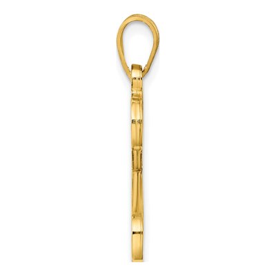 Gold-Plated Sterling Silver Letter R Pendant – view 2