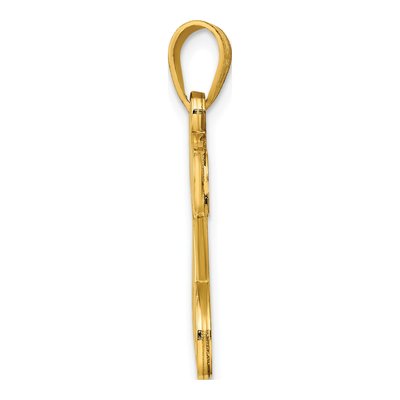 Gold-Plated Sterling Silver Letter S Pendant – view 2