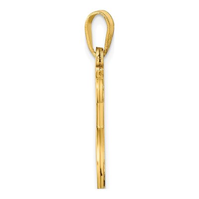 Gold-Plated Sterling Silver Letter T Pendant – view 2