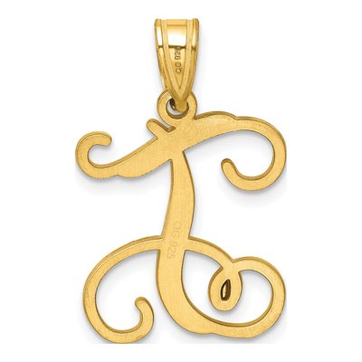 Gold-Plated Sterling Silver Letter T Pendant – view 3