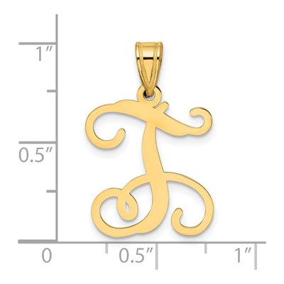 Gold-Plated Sterling Silver Letter T Pendant – view 4