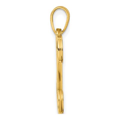 Gold-Plated Sterling Silver Letter U Pendant – view 2