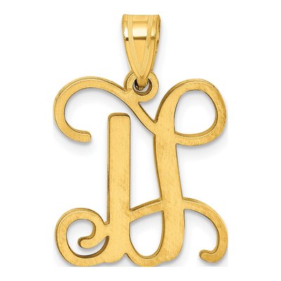 Gold-Plated Sterling Silver Letter U Pendant – view 3