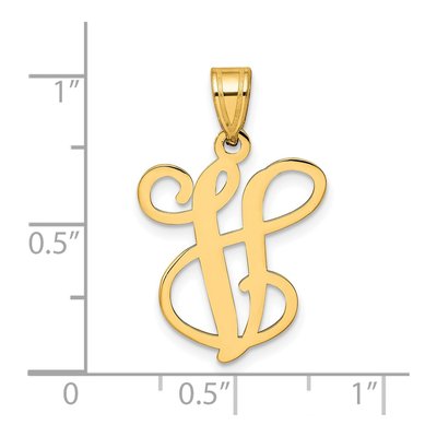 Gold-Plated Sterling Silver Letter V Pendant – view 4