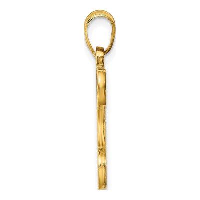 Gold-Plated Sterling Silver Letter W Pendant – view 2