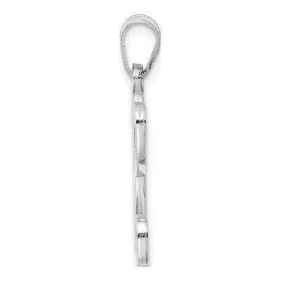 Sterling Silver Letter A Pendant – view 2