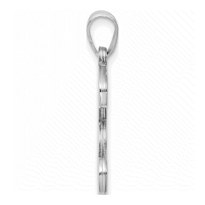 Sterling Silver Letter B Pendant – view 2