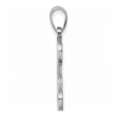 Sterling Silver Letter C Pendant – view 2