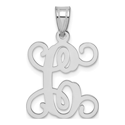 Sterling Silver Letter C Pendant