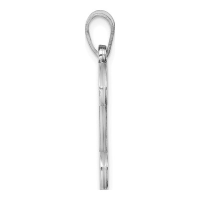 Sterling Silver Letter D Pendant – view 2