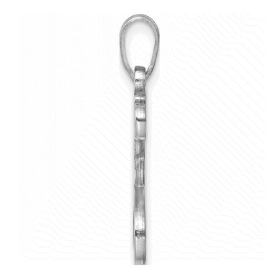 Sterling Silver Letter F Pendant – view 2