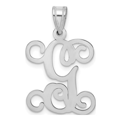 Sterling Silver Letter G Pendant