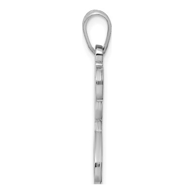 Sterling Silver Letter J Pendant – view 2