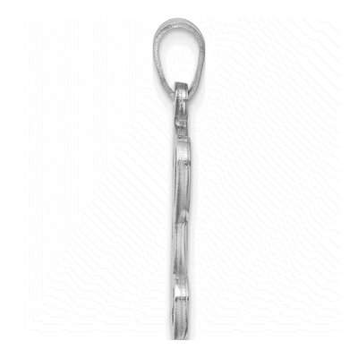 Sterling Silver Letter O Pendant – view 2