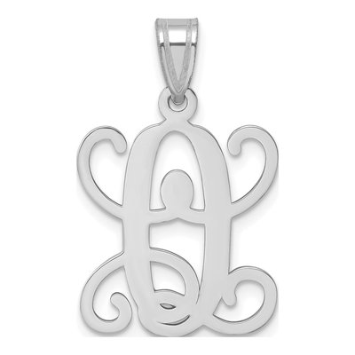 Sterling Silver Letter O Pendant