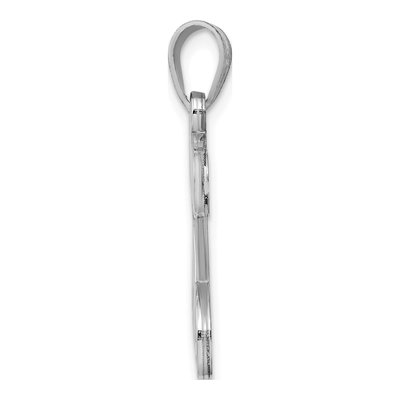 Sterling Silver Letter S Pendant – view 2