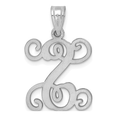 Sterling Silver Letter S Pendant – view 3