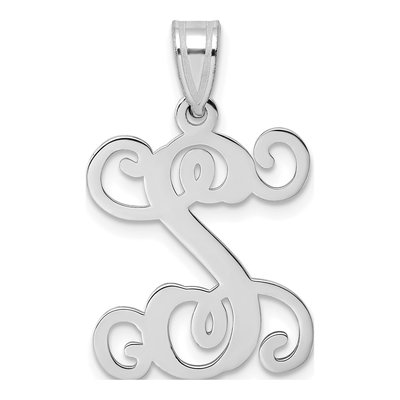 Sterling Silver Letter S Pendant