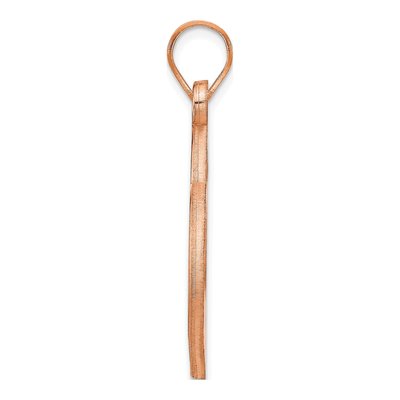 Rose Gold-Plated Sterling Silver Etched Heart Pendant – view 2