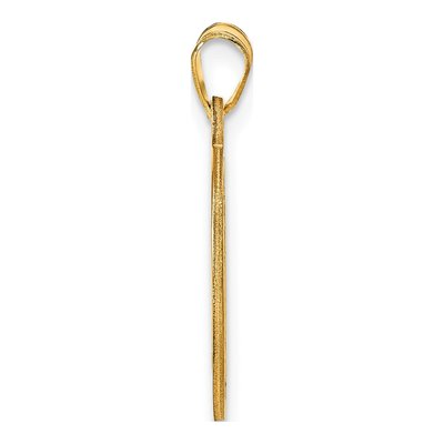 Gold-Plated Sterling Silver Small Round Monogram Pendant – view 2