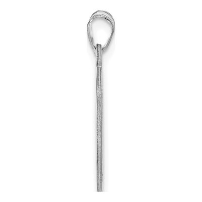 Sterling Silver Small Round Monogram Pendant – view 2