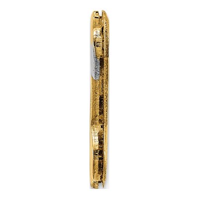 14K Yellow Gold Diamond Heart Nameplate Pendant – view 2