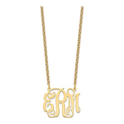 Gold-Plated Sterling Silver Monogram Necklace – view 2