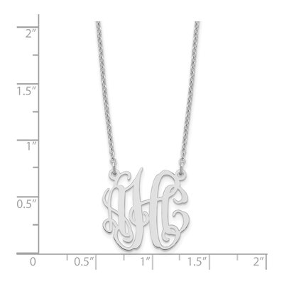 Sterling Silver Personalized Monogram Necklace – view 3