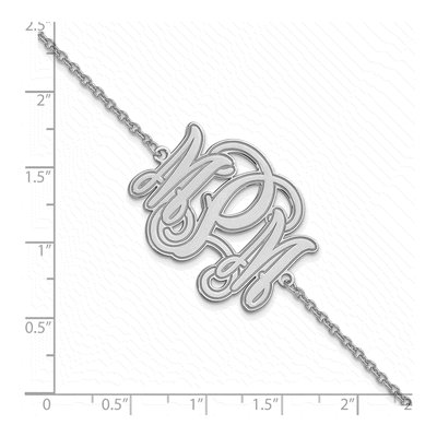 Sterling Silver Personalized Monogram Bracelet – view 3