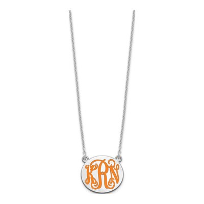 Sterling Silver Personalized Monogram Necklace – view 2