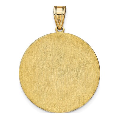 Gold-Plated Sterling Silver Personalized Round Letter Monogram Pendant – view 4
