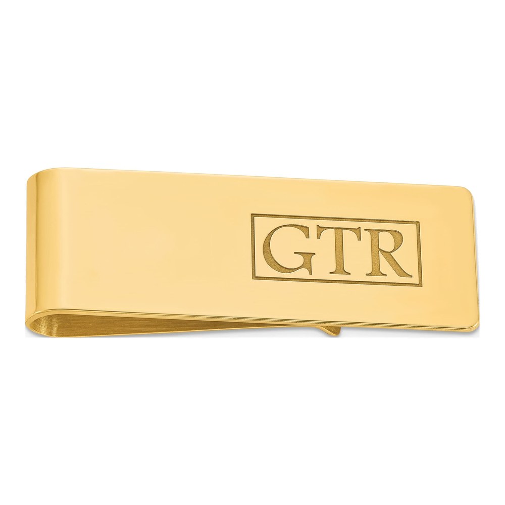Sterling Silver Monogram Money Clip
