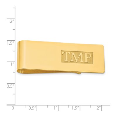 Personalized Monogram Money Clip – view 3
