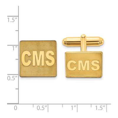Personalized Monogram Cuff Links – view 2