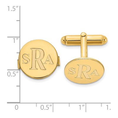 Men's Personalized Monogram Cuff Links – view 2