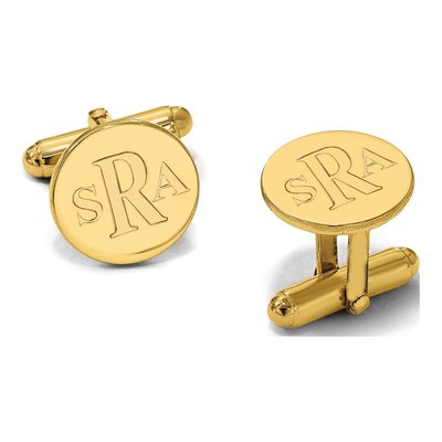 Men's Personalized Monogram Cuff Links – view 3