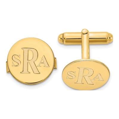Men's Personalized Monogram Cuff Links