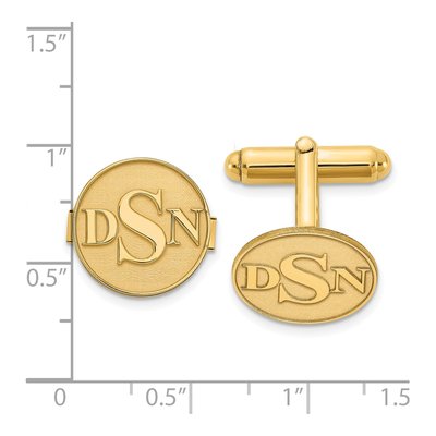 Personalized Monogram Round Cuff Links – view 2