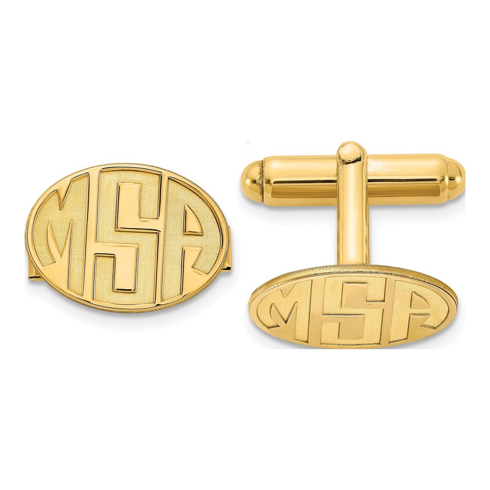 Men's Monogram Cuff Links