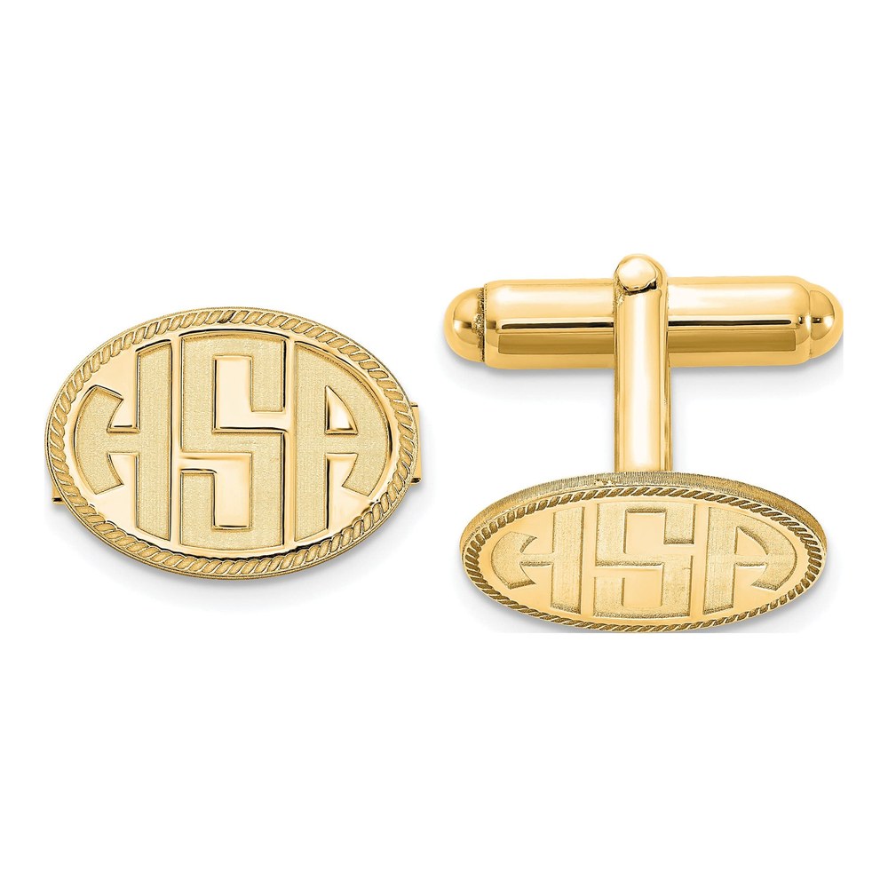 Men's Personalized Monogram Cuff Links