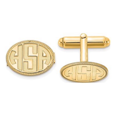 Men's Personalized Monogram Cuff Links