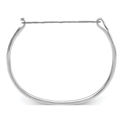 Gold-Plated Sterling Silver Name Plate on Bangle Bracelet – view 2