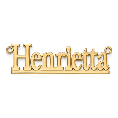 Gold-Plated Sterling Silver Personalized Name Plate Pendant – view 5