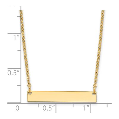 Gold-Plated Sterling Silver Personalized Bar Necklace – view 4
