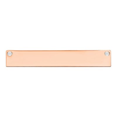 14K Rose Gold Small Blank Bar Finding